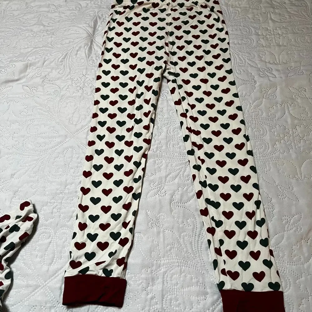 Sweet Bamboo Heart Print PJ Set Size 8